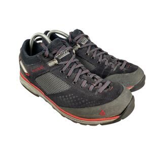 Vasque Shoes Mens 10M Gray Black Red Grand Traverse Hiking Lace Up Sneaker